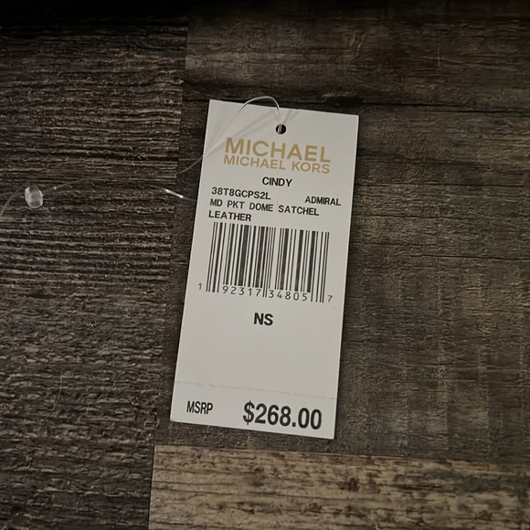 Michael Michael Kors Medium Navy Cindy Dome Satchel - Picture 2 of 4